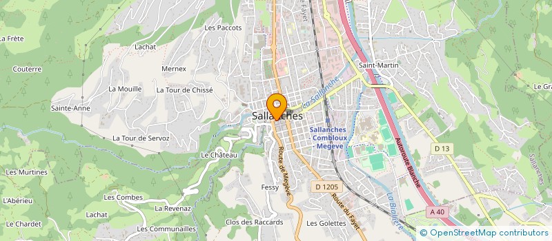 localisation de l'entreprise ACHILLE DEPANNAGE SERRURERIE à SALLANCHES