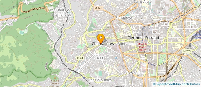 localisation de l'entreprise ACHILLE FLEURS à CHAMALIERES