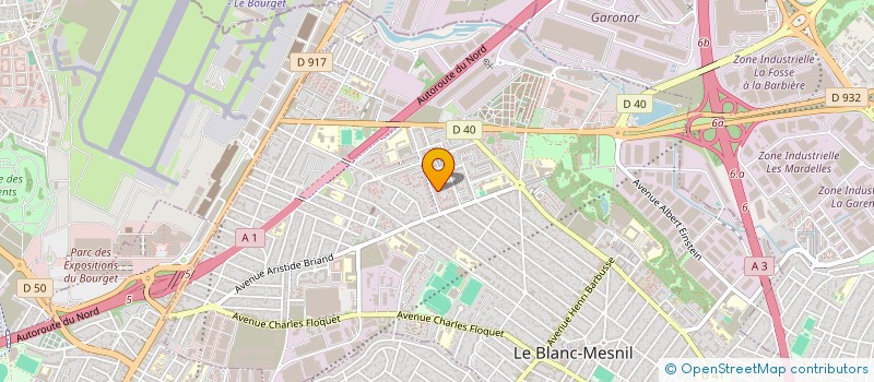 localisation de l'entreprise ACHILLE PRODUCTIONS  LE BLANC-MESNIL