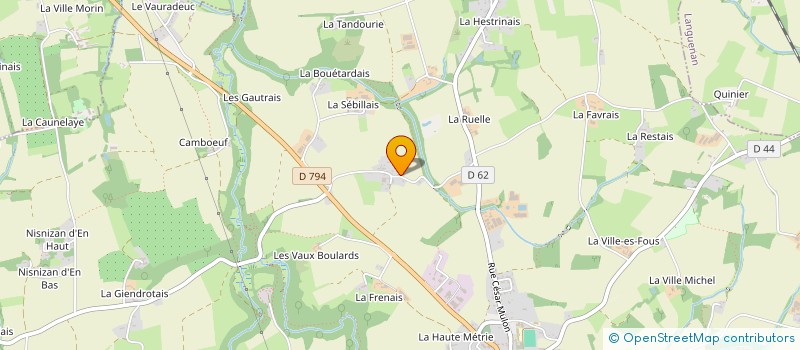 localisation de l'entreprise ACHILLEE SAUVAGE  DINAN