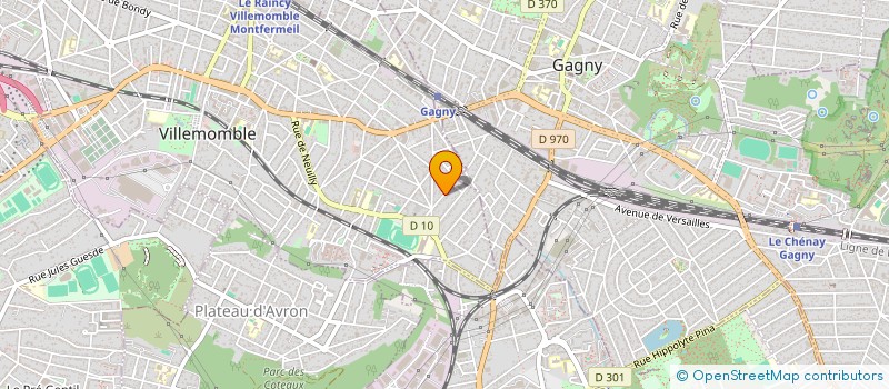 localisation de l'entreprise ACHILLES INVEST à VILLEMOMBLE