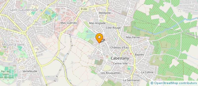 localisation de l'entreprise ACHIOU ET CUXART  CABESTANY