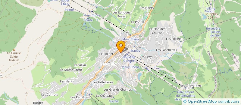 localisation de l'entreprise ACHIRJU  LES GETS