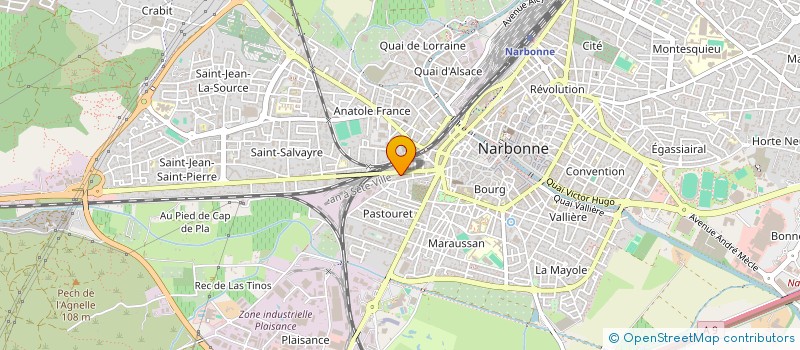localisation de l'entreprise ACHKA DISTRIBUTION  NARBONNE