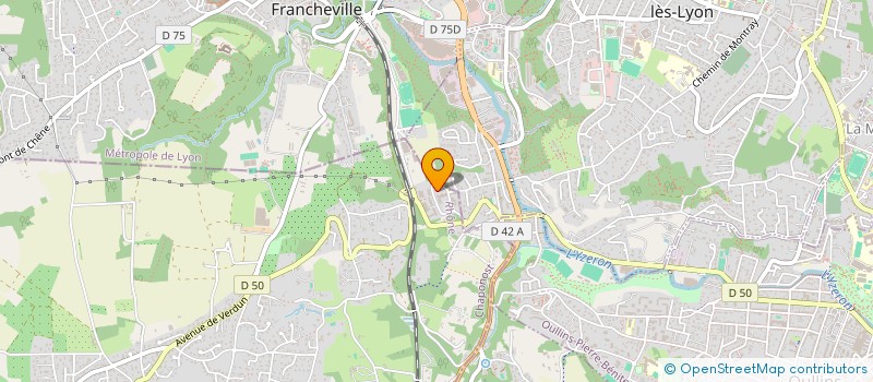 localisation de l'entreprise ACHL AUTO  CHAPONOST