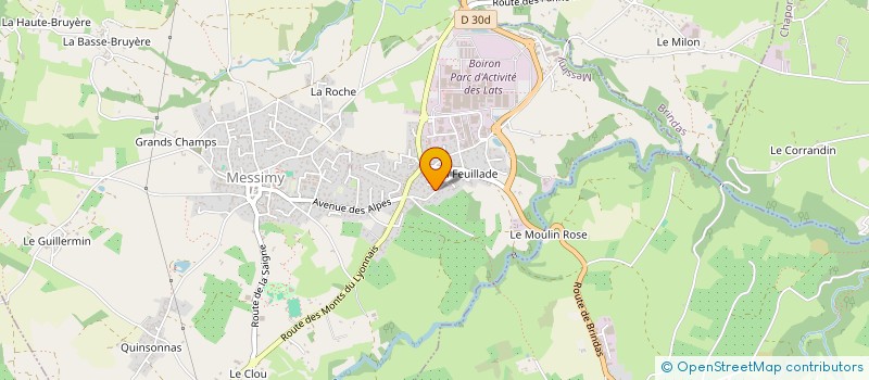 localisation de l'entreprise ACHL DEVELOPPEMENT  MESSIMY