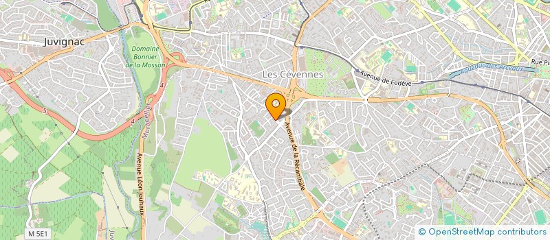 localisation de l'entreprise ACHM PLATRERIE à MONTPELLIER