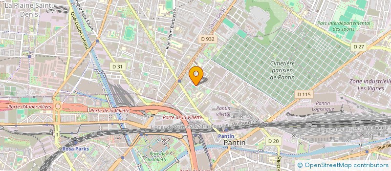 localisation de l'entreprise ACHMAOUI SALAH MARCILLE ANDREA  PANTIN