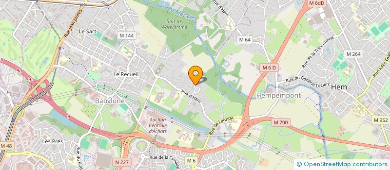 localisation de l'entreprise ACHMAX à VILLENEUVE-D'ASCQ