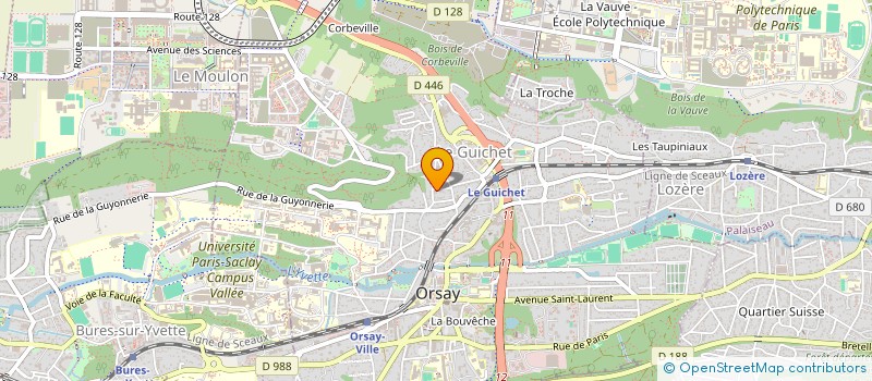 localisation de l'entreprise ACHOR à ORSAY