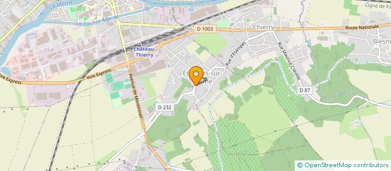 localisation de l'entreprise ACHOUI.S  CHATEAU-THIERRY