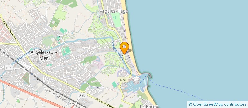 localisation de l'entreprise ACHOURI ET FILS à ARGELES-SUR-MER