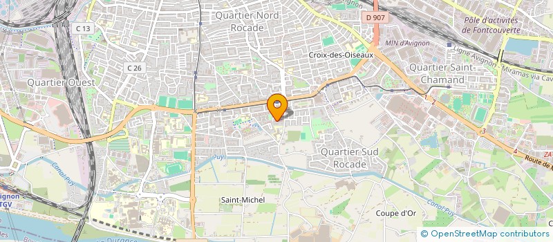 localisation de l'entreprise ACHRAF  AVIGNON