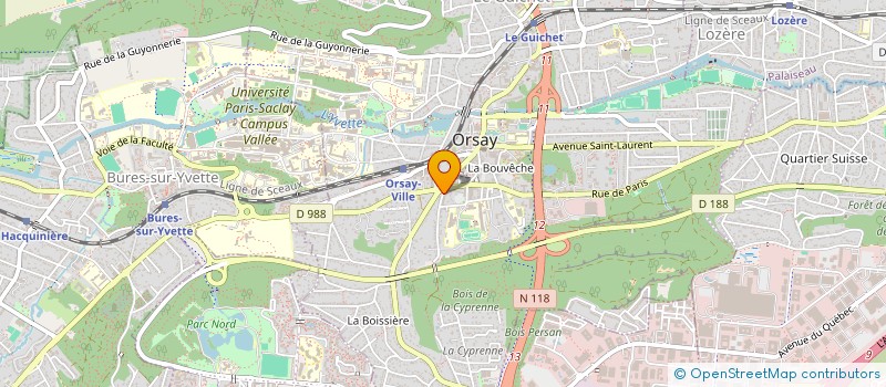 localisation de l'entreprise ACHROM à ORSAY