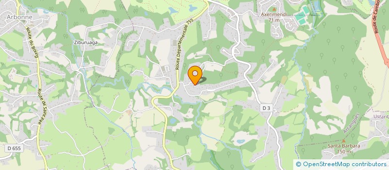 localisation de l'entreprise ACHTAL  ARCANGUES