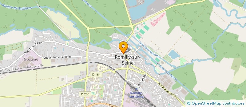 localisation de l'entreprise ACI à ROMILLY-SUR-SEINE