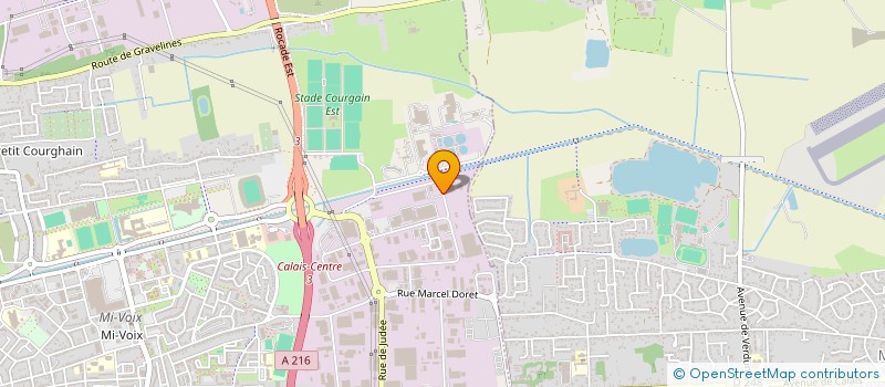 localisation de l'entreprise ACI  CALAIS