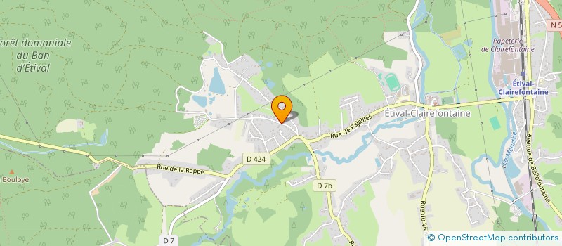 localisation de l'entreprise ACI  ETIVAL-CLAIREFONTAINE