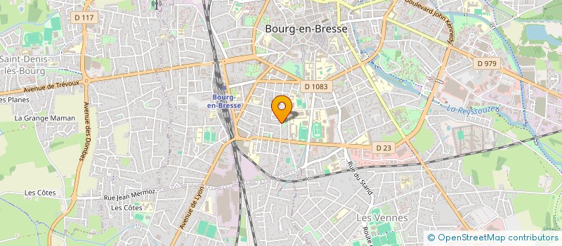 localisation de l'entreprise ACI à BOURG-EN-BRESSE