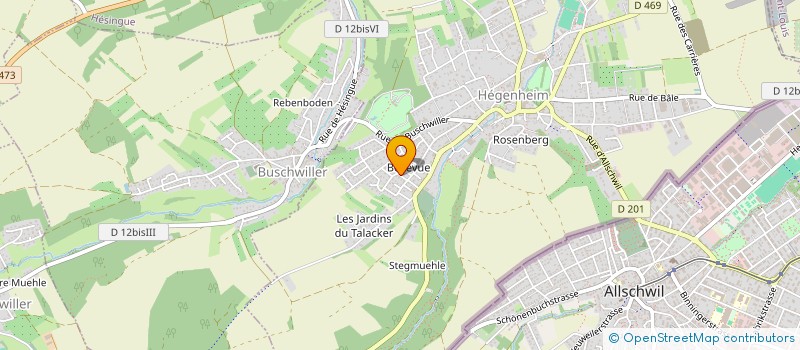 localisation de l'entreprise ACI  HEGENHEIM