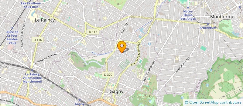 localisation de l'entreprise ACI à GAGNY
