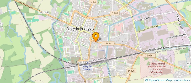 localisation de l'entreprise ACI AU FIL DES CHEMINS à VITRY-LE-FRANCOIS