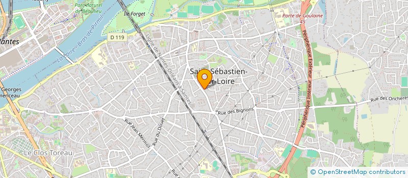 localisation de l'entreprise ACI CONSTRUCTION 44  SAINT-SEBASTIEN-SUR-LOIRE