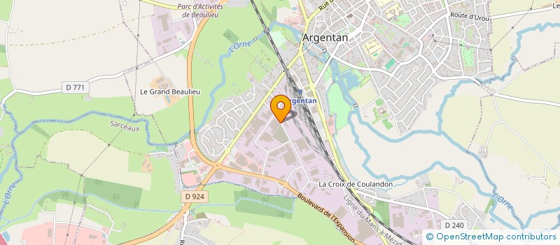 localisation de l'entreprise ACI DEVELOPPEMENT INSERTION SOCIALES PROF à ARGENTAN