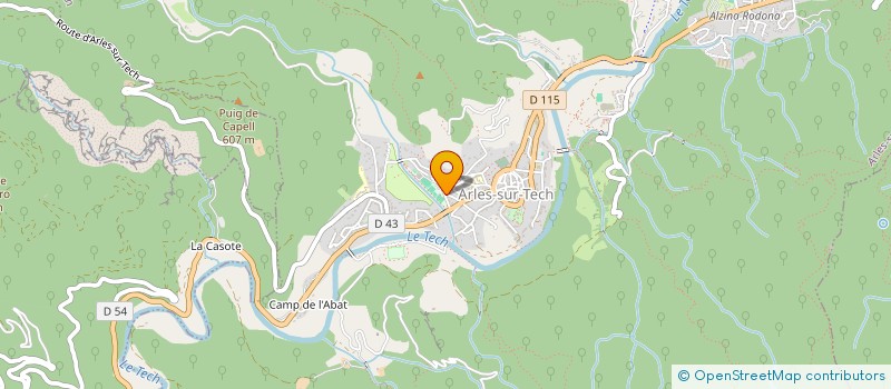 localisation de l'entreprise ACI DU VALLESPIR à ARLES SUR TECH