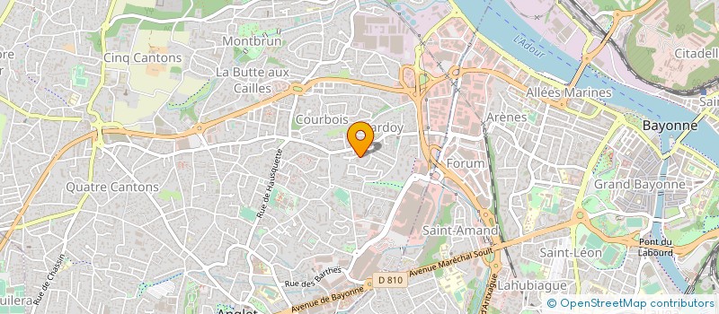 localisation de l'entreprise ACI GASCONHA à ANGLET