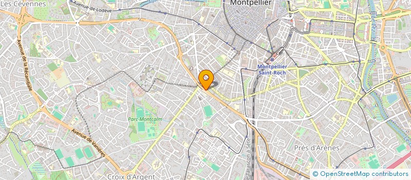 localisation de l'entreprise ACI IRIS à MONTPELLIER