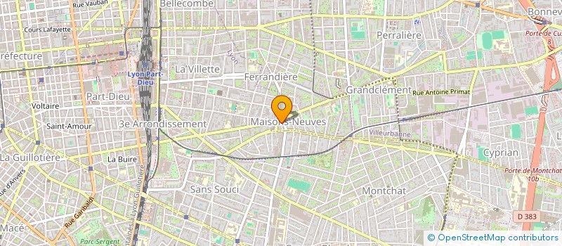 localisation de l'entreprise ACI LA COMPAGNIE DES MARCHANDS  VILLEURBANNE