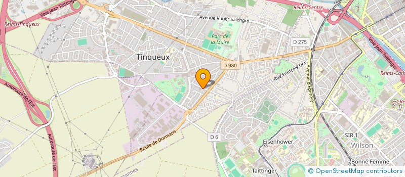 localisation de l'entreprise ACI MENTION  TINQUEUX