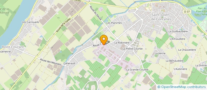 localisation de l'entreprise ACI MENUISERIE  SAINT-JULIEN-DE-CONCELLES