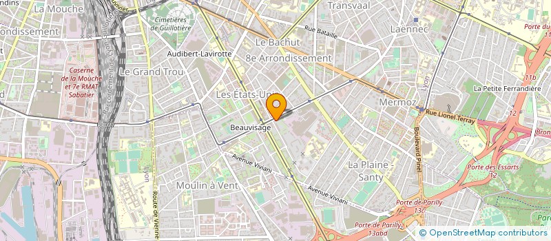 localisation de l'entreprise ACI PATAH ELIAOU  LYON 8EME