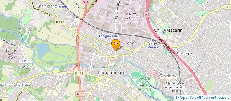 localisation de l'entreprise ACI-SANTE à LONGJUMEAU