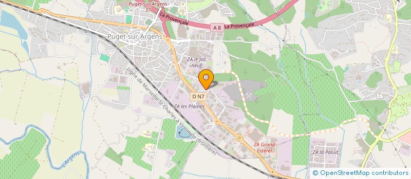 localisation de l'entreprise ACI SUP  PUGET-SUR-ARGENS