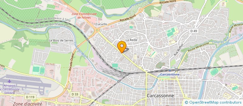 localisation de l'entreprise ACIA à CARCASSONNE