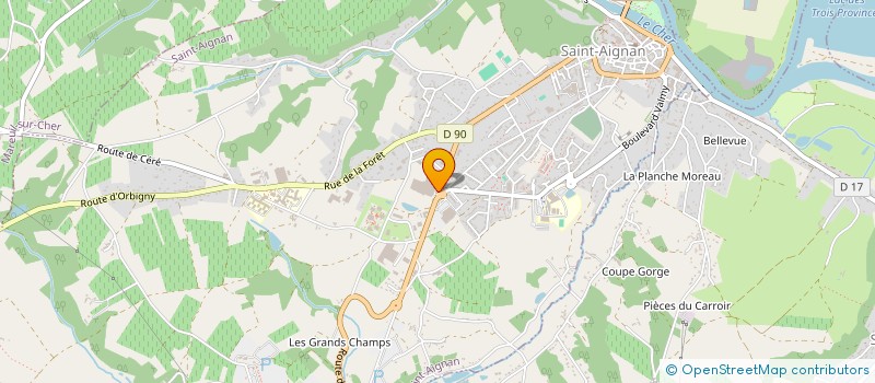 localisation de l'entreprise ACIAL  SAINT-AIGNAN