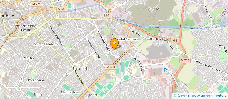 localisation de l'entreprise ACIAM à ROUBAIX