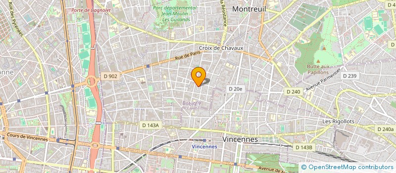 localisation de l'entreprise ACIDE GRAS à MONTREUIL