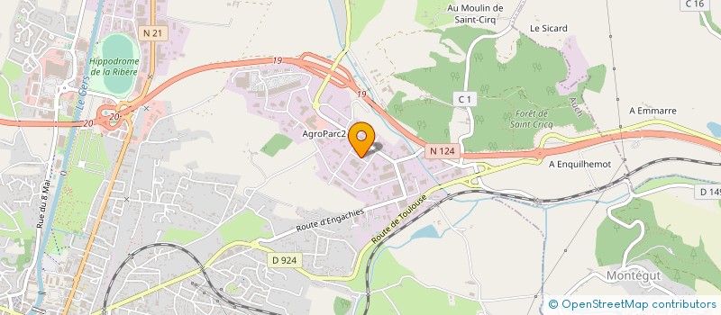 localisation de l'entreprise ACIEB MAITRISE D OEUVRE à AUCH