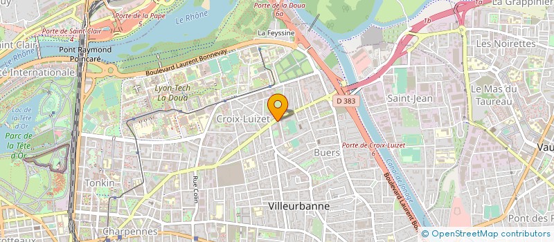 localisation de l'entreprise ACIER ALU ECHAFAUDAGE LOVEMI à VILLEURBANNE