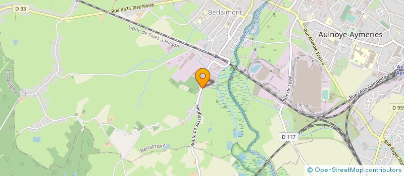 localisation de l'entreprise ACIERIE ET FONDERIE DE LA HAUTE SAMBRE à BERLAIMONT