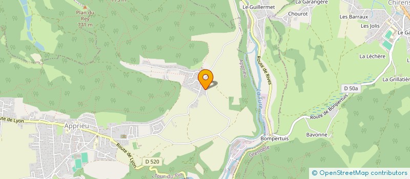 localisation de l'entreprise ACIERIES DE BONPERTUIS à APPRIEU