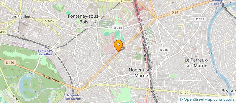 localisation de l'entreprise ACIERIS CONSTRUCTION à NOGENT-SUR-MARNE