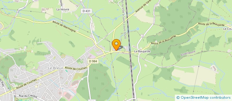 localisation de l'entreprise ACIERS DE BOURGOGNE à BREUIL (LE)