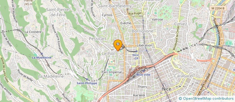 localisation de l'entreprise ACIF  NICE