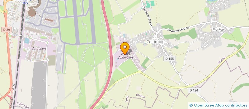 localisation de l'entreprise ACIIC  COLOMBIER-SAUGNIEU