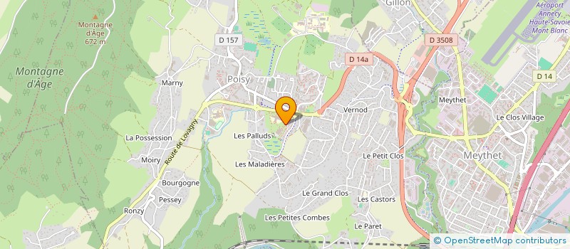 localisation de l'entreprise ACIKO  EPAGNY METZ-TESSY